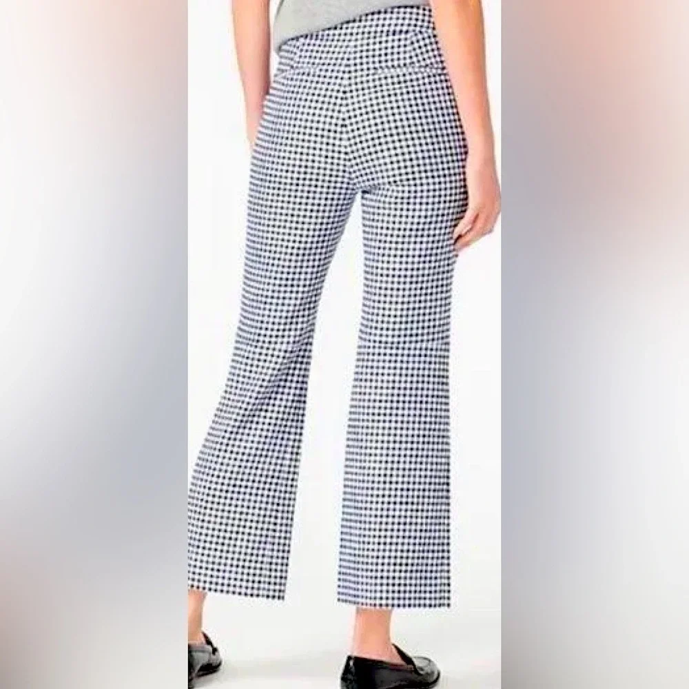 J.Crew, Hayden Kickout Cropped Pant, Size 8 in Gingham